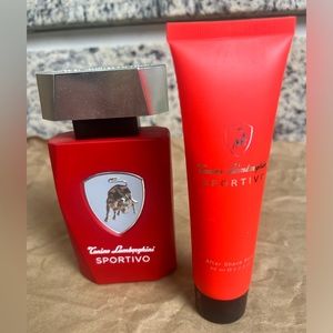 Official Lamborghini fragrance cologne  and men’s aftershave set almost new